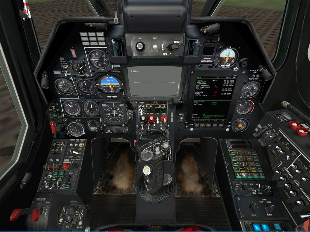 Ka-50 cockpit overview