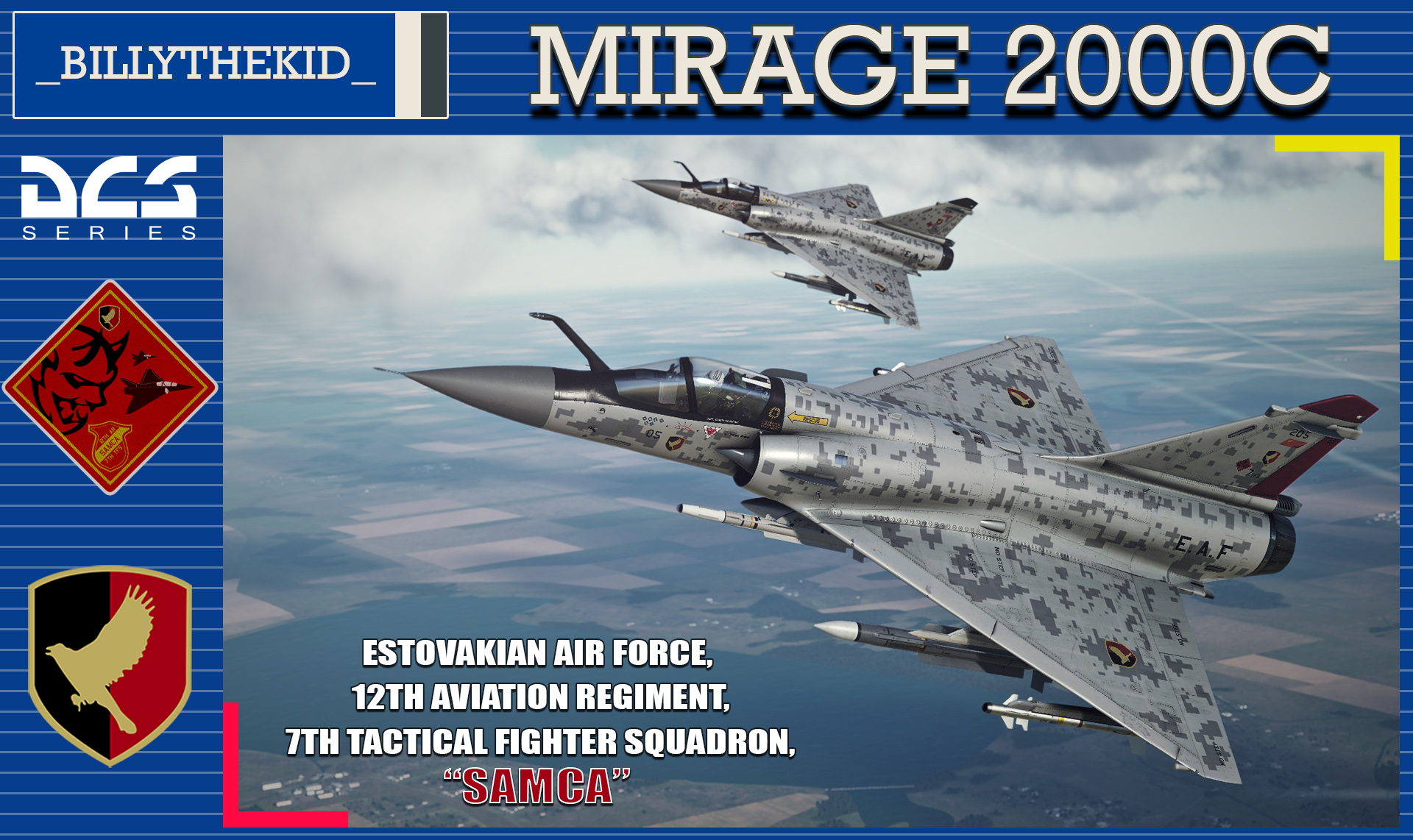 Ace Combat - Estovakian Air Force 12th Aviation Regiment 7th TFS "Samca" Mirage 2000C