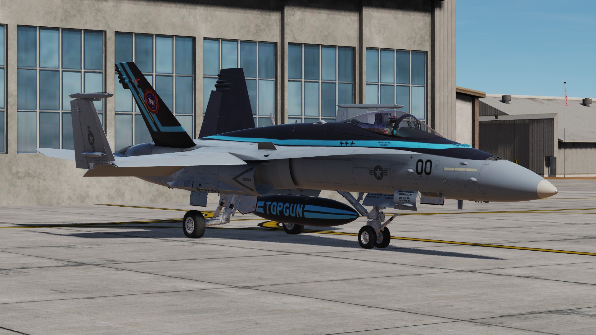 F/A-18C Lot 20, NFWS "TOPGUN", Cpt. Pete "Maverick" Mitchell. (Fictional)
