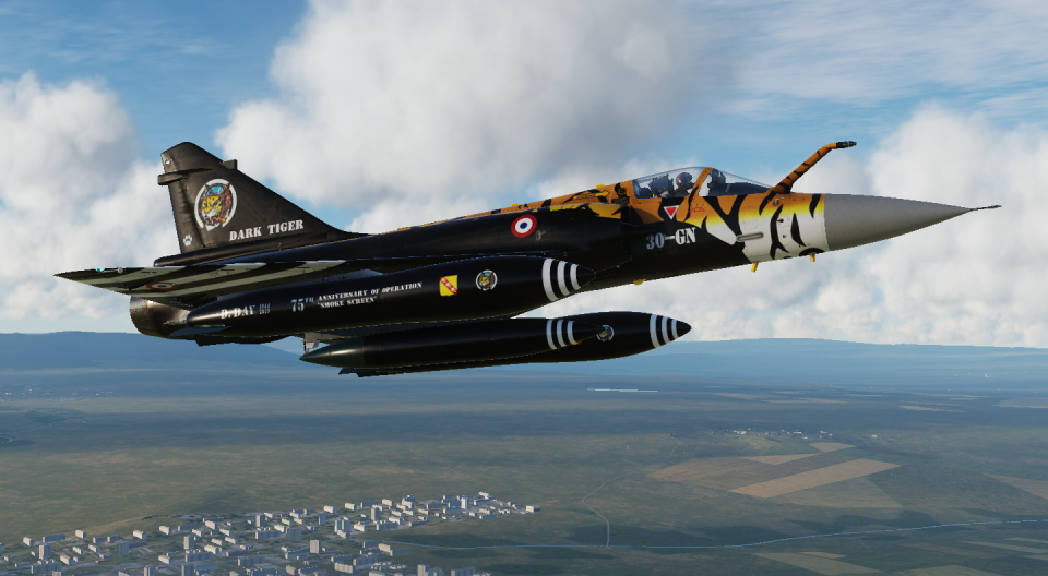 2019 NATO Tiger Meet - Dark Tiger for Mirage 2000 (original paint scheme on a Rafale)