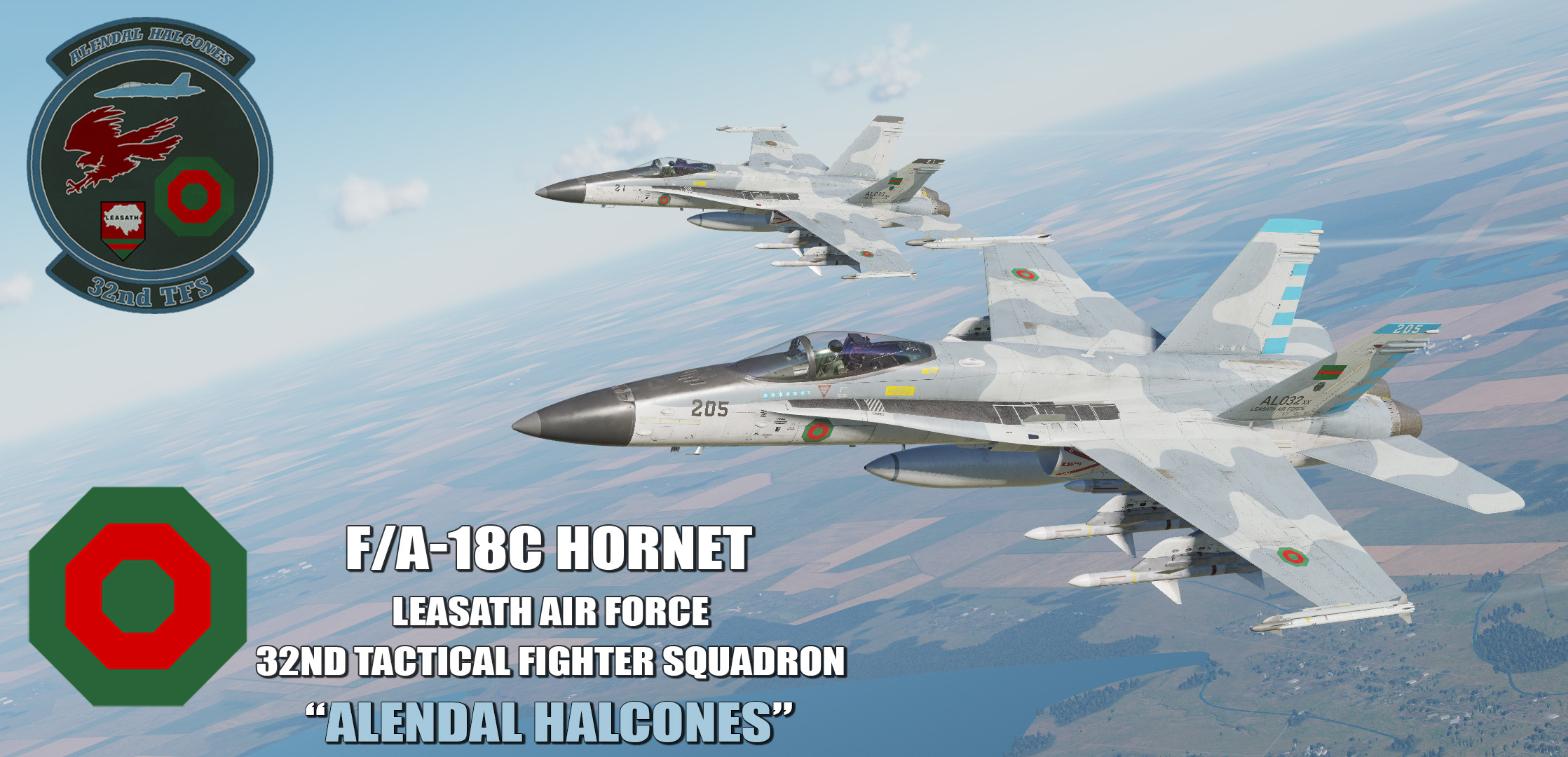 Ace Combat - Leasath Air Force 32nd T.F.S "Alendal Halcones" F/A-18C Hornet