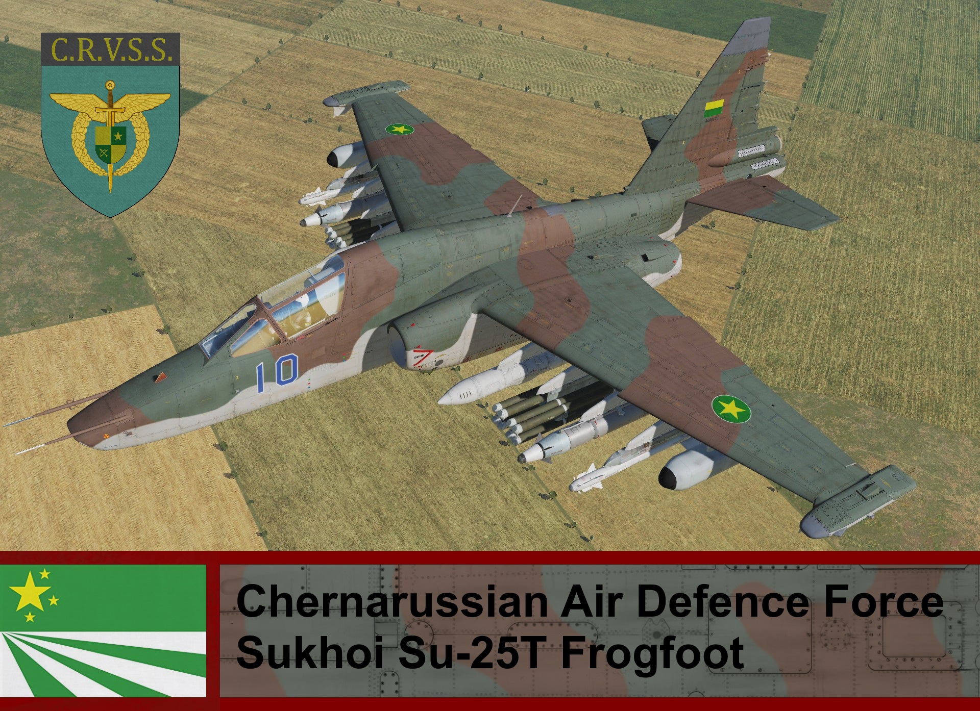 Chernarussian Air Defence Force SU-25T Frogfoot - ArmA II