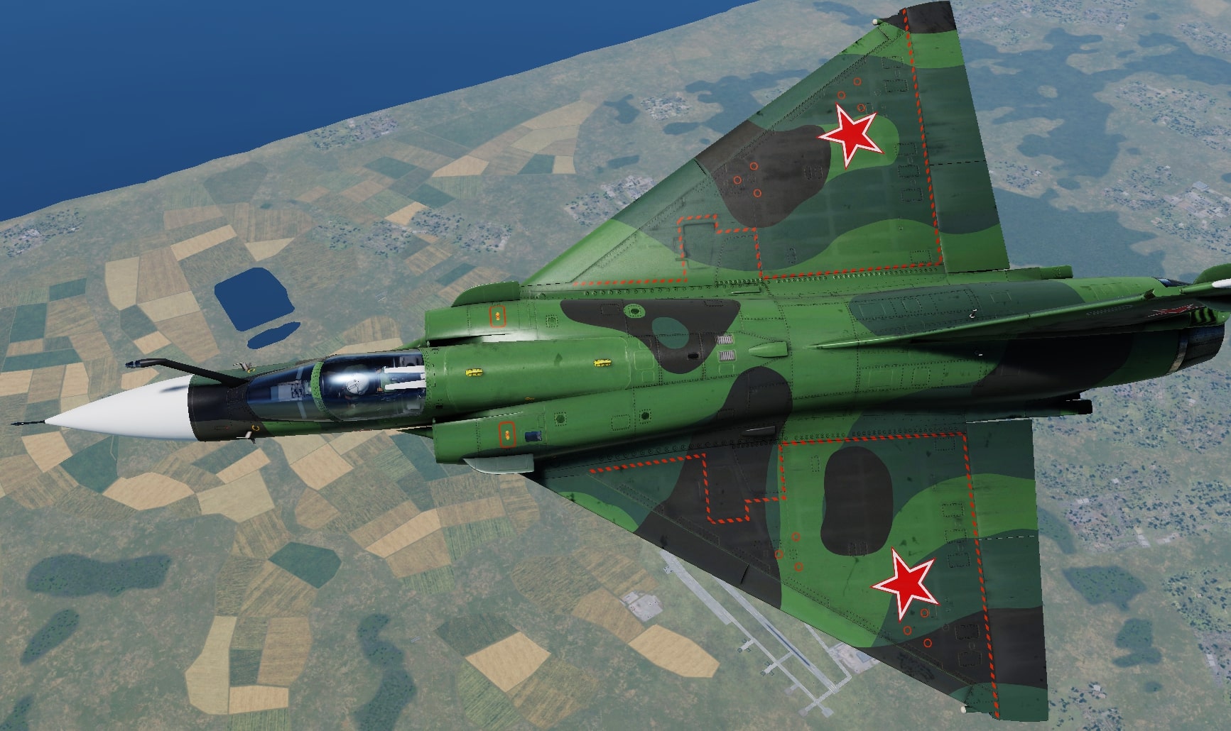 Mirage 2000C Redfor Livery (Soviet or Polish; Fictional)