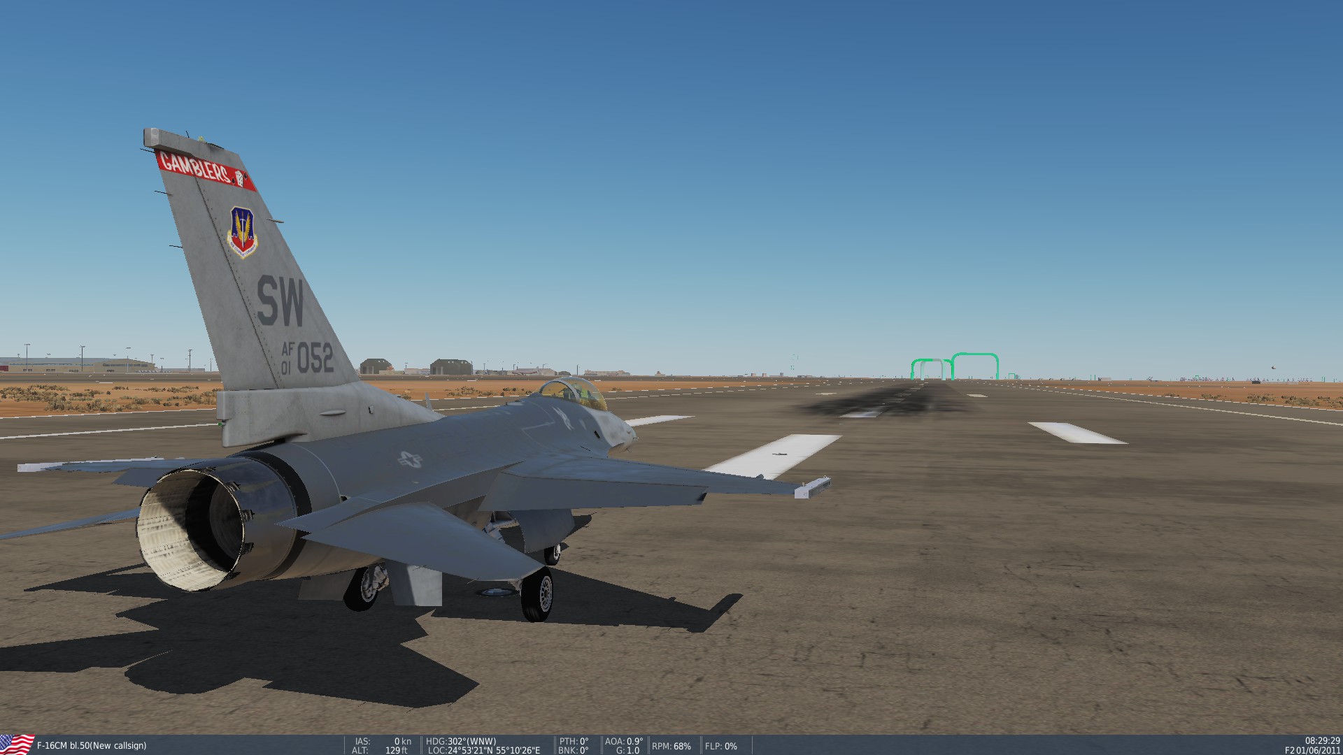 F-16C Persian Gulf Speed/Obstacle/Training course