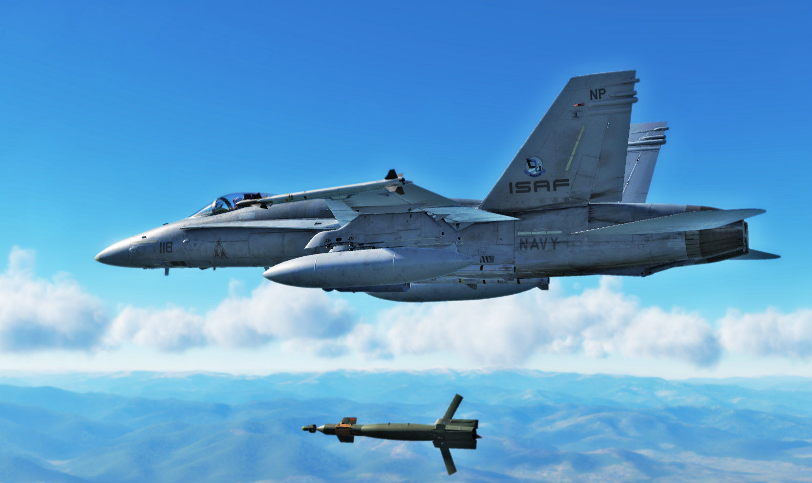 Ace Combat- ISAF 118th Tactical Fighter Wing “Mobius” F-18 skin