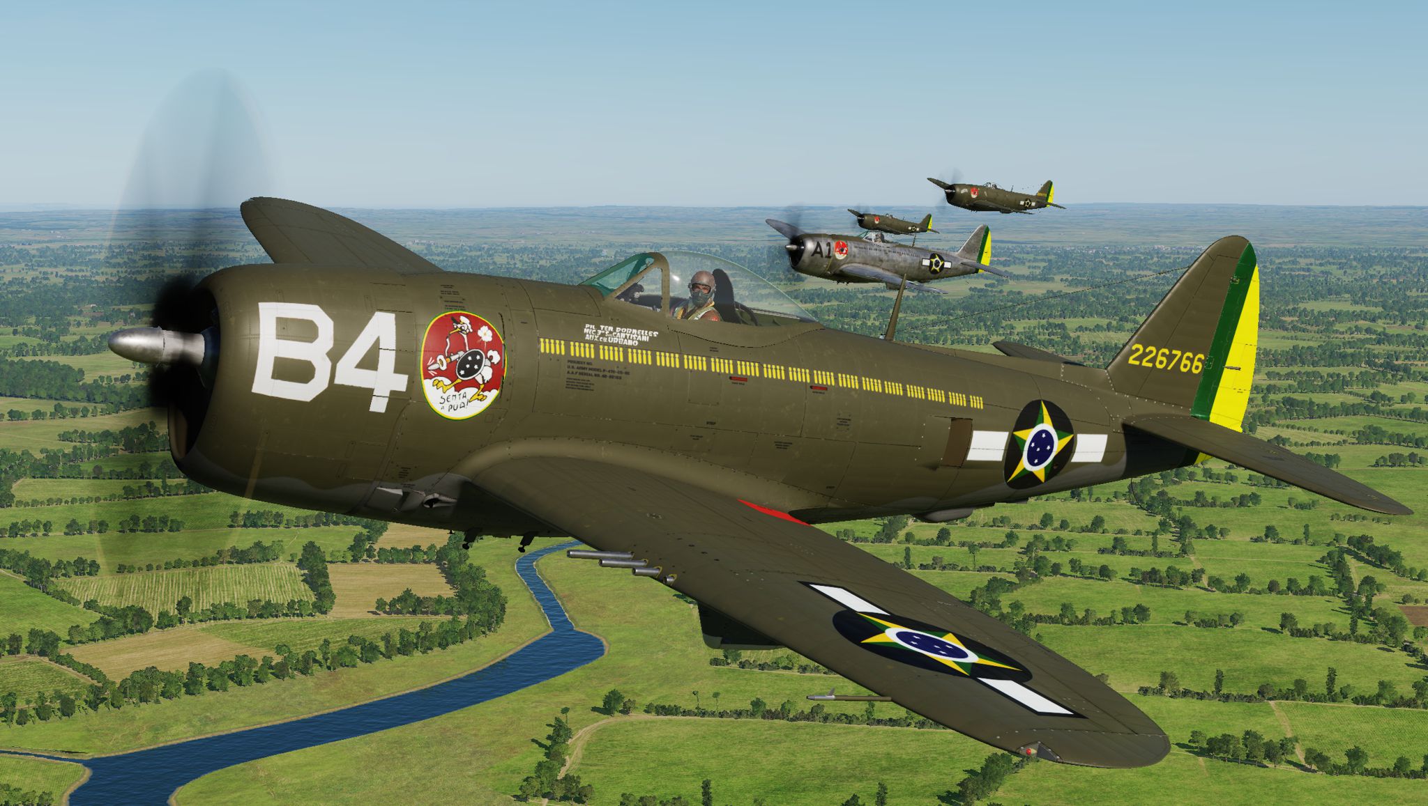 P-47D - 1st Brazilian Ftr Sq - Jambock B4 - 2nd Lt Dornelles - MUSAL (update vs 2.2)