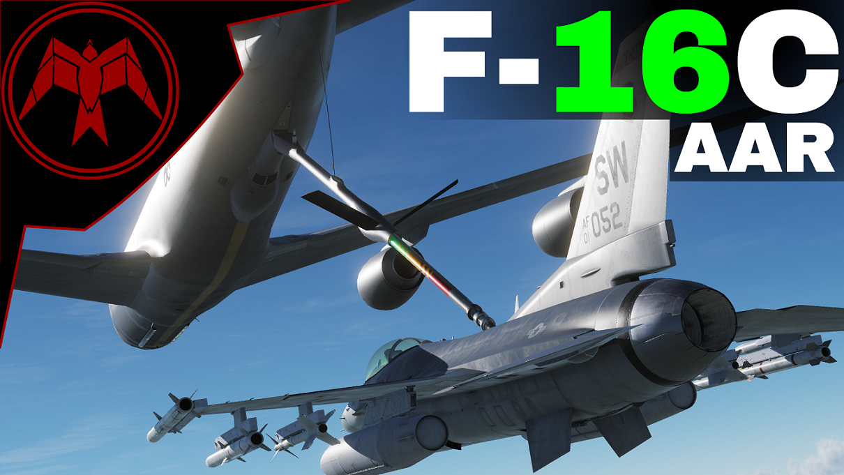 F-16C Air refuelling practice mission