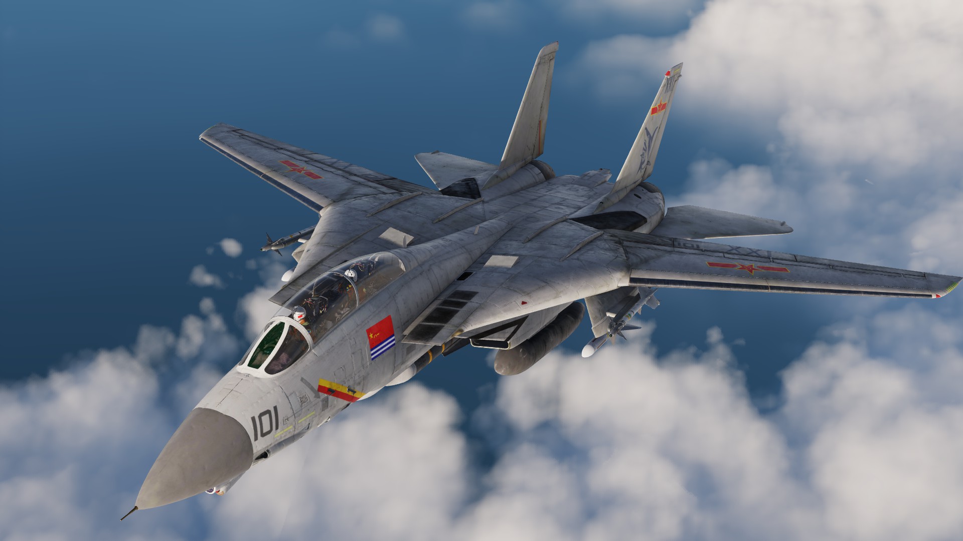 F-14B的飞鲨涂装 重制版（Flying shark livery for F-14B v2.0）
