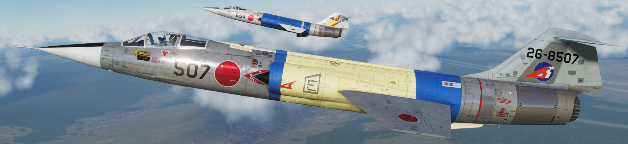 2 JASDF F-104J skins for the F-104G by VSN