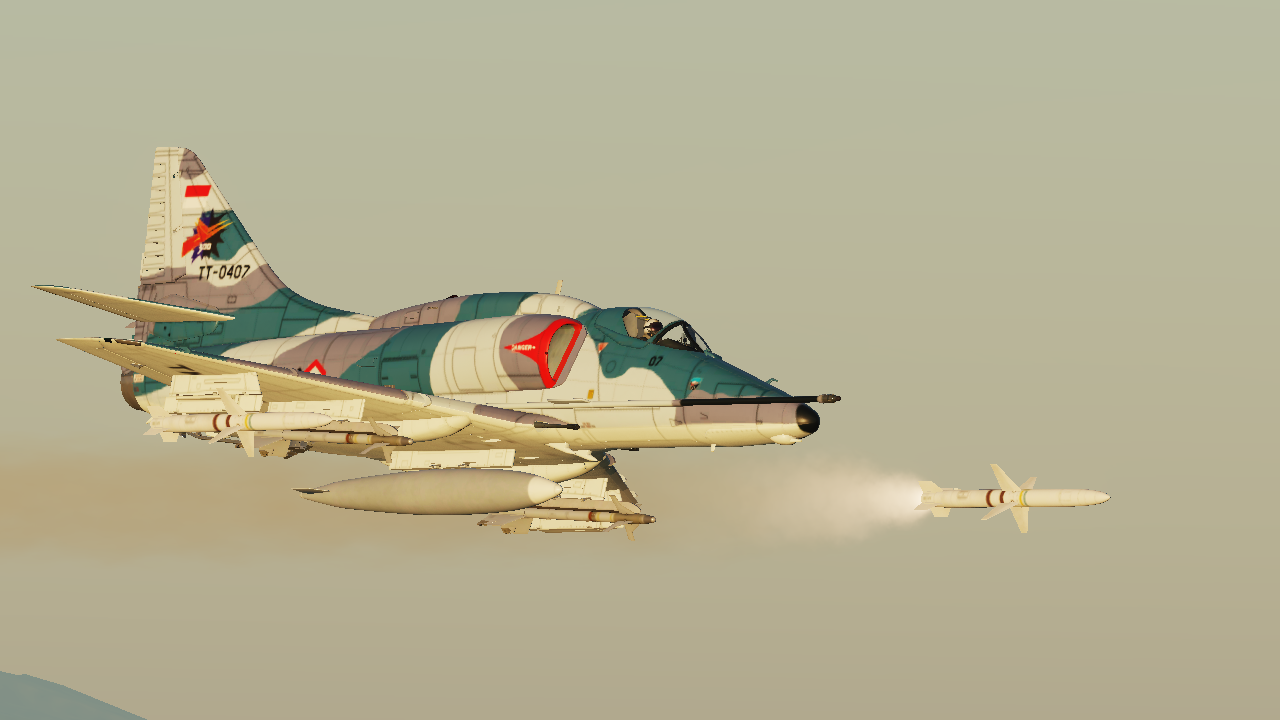 Indonesian Air Force A-4E Late '80 TT-0407 Livery (Updated)
