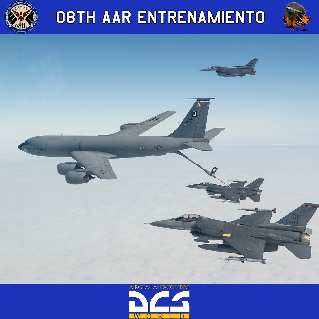 08th Escuadron de Combate AAR (repostaje en vuelo) Entrenamiento Single/Multiplayer