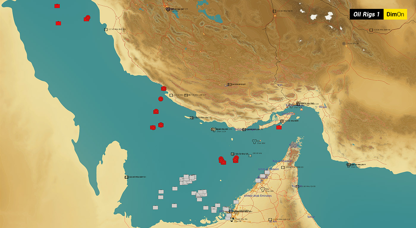 Persian Gulf Oil Rigs Static Template