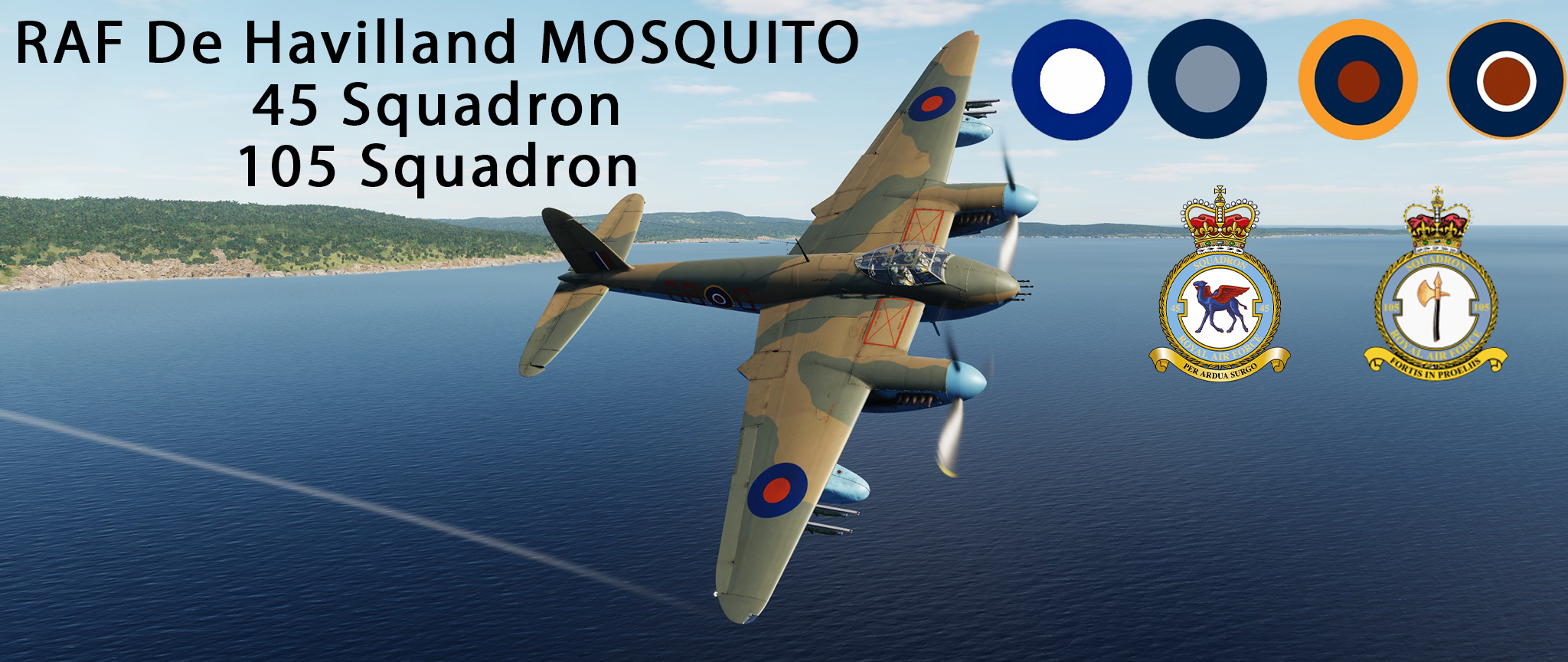 RAF Mosquito 105 and 45 Sqn