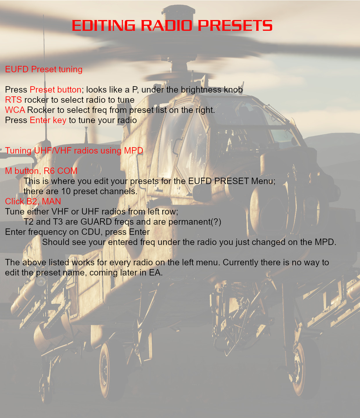 AH-64D kneeboard learning aids V1.95 -To be amended
