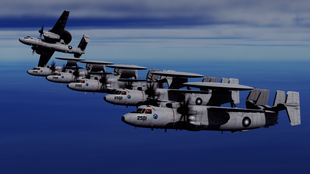 Republic of China Air Force (Taiwanese Air Force) E-2K Liveries Pack (High vis version) (Version 2.0)