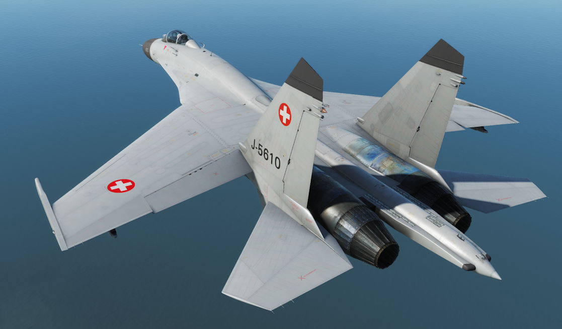 Su-27 Fictional Swiss Air Force Skin (DCS 2.5.3+)