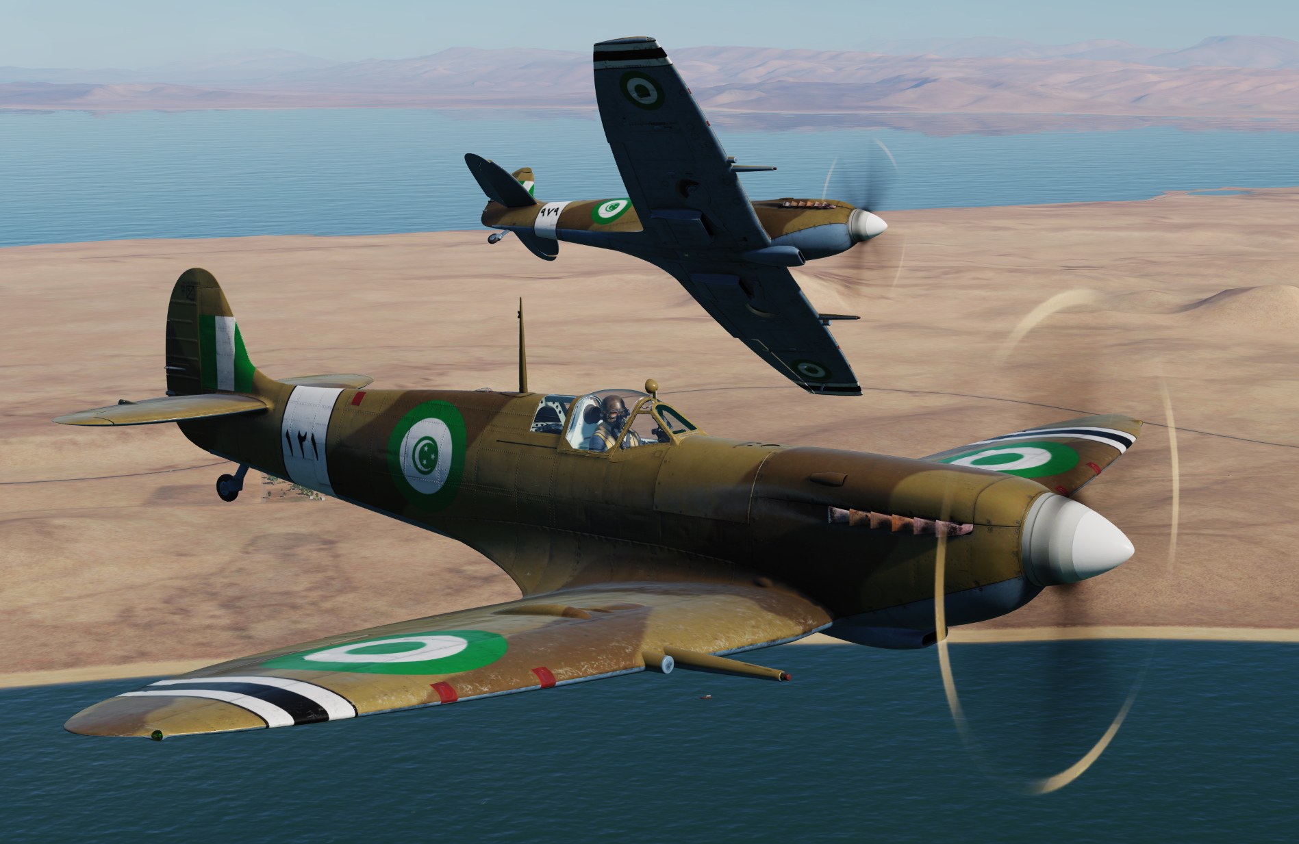 [Spitfire LF Mk.IXc & LF Mk.IXc CW] Egypt Air Force, El Arish, 1948 v3