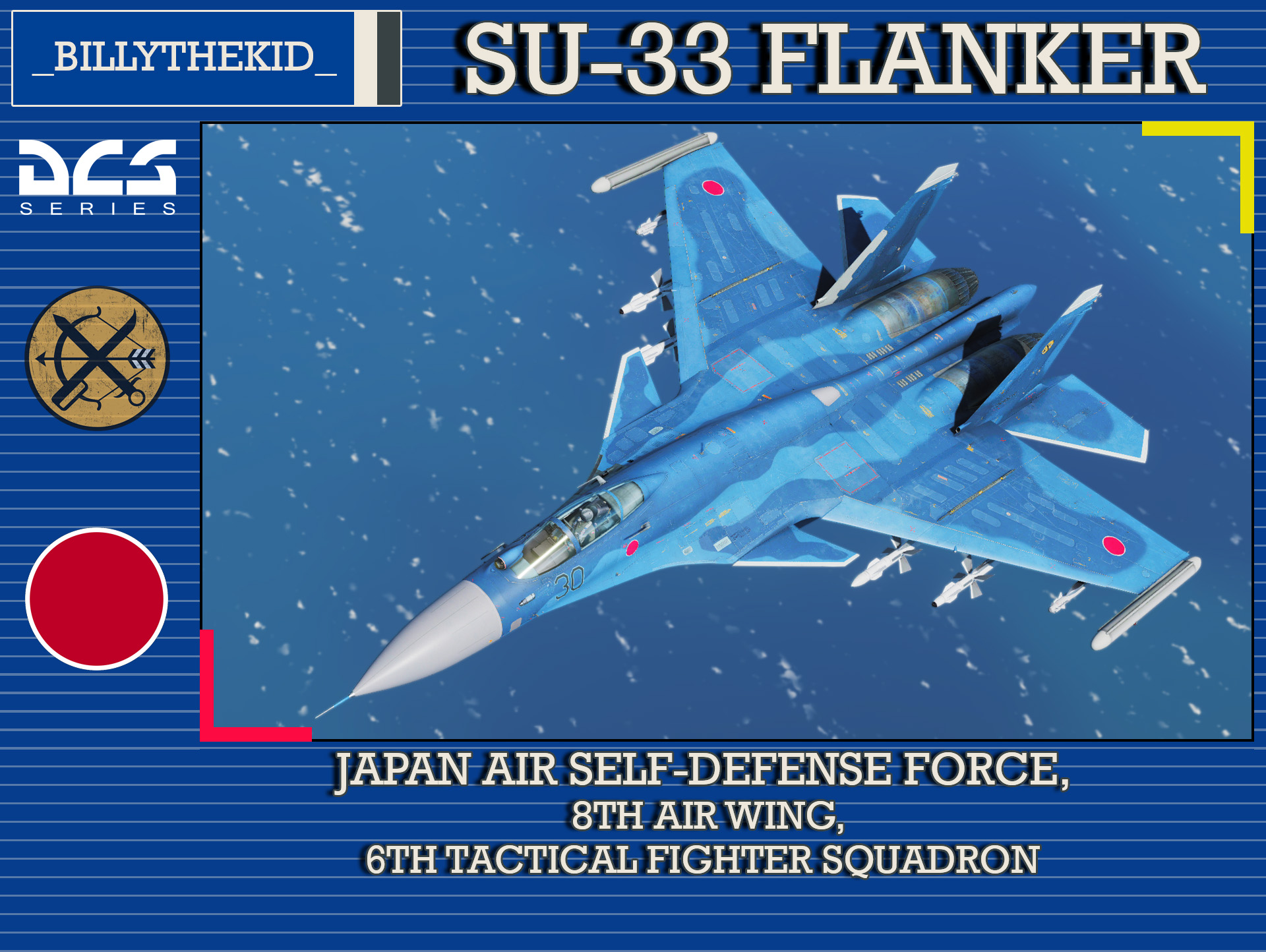 Fictional JASDF 8th Air Wing, 6th Tactical Fighter Squadron SU-33 Flanker 