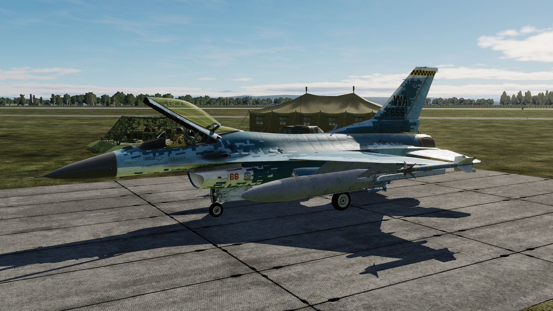 Melty's F-16C Custom Bort Number for 64th Ghost Aggressor