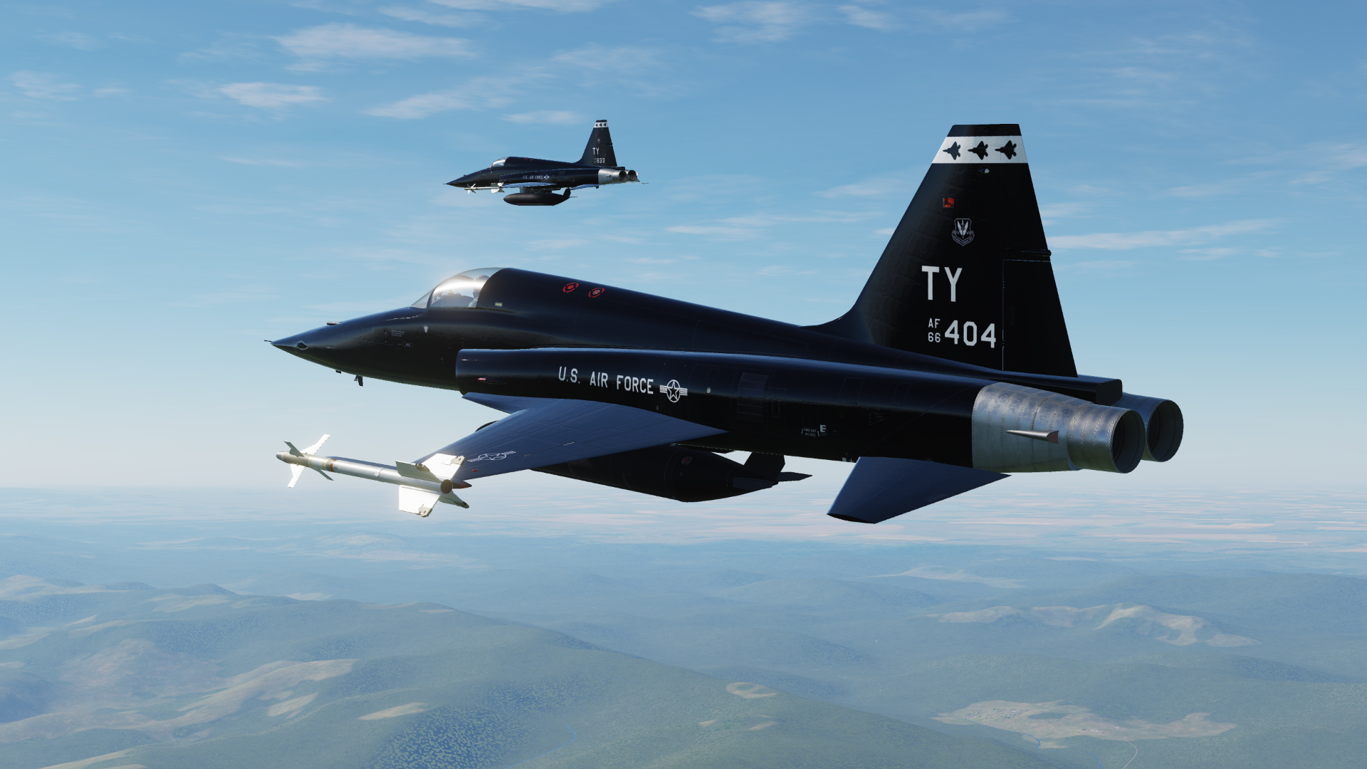 T-38 style F-5E 2 pack. 2nd Fighter Training Squadron, 325 Fighter Wing, Tyndall AFB, FL