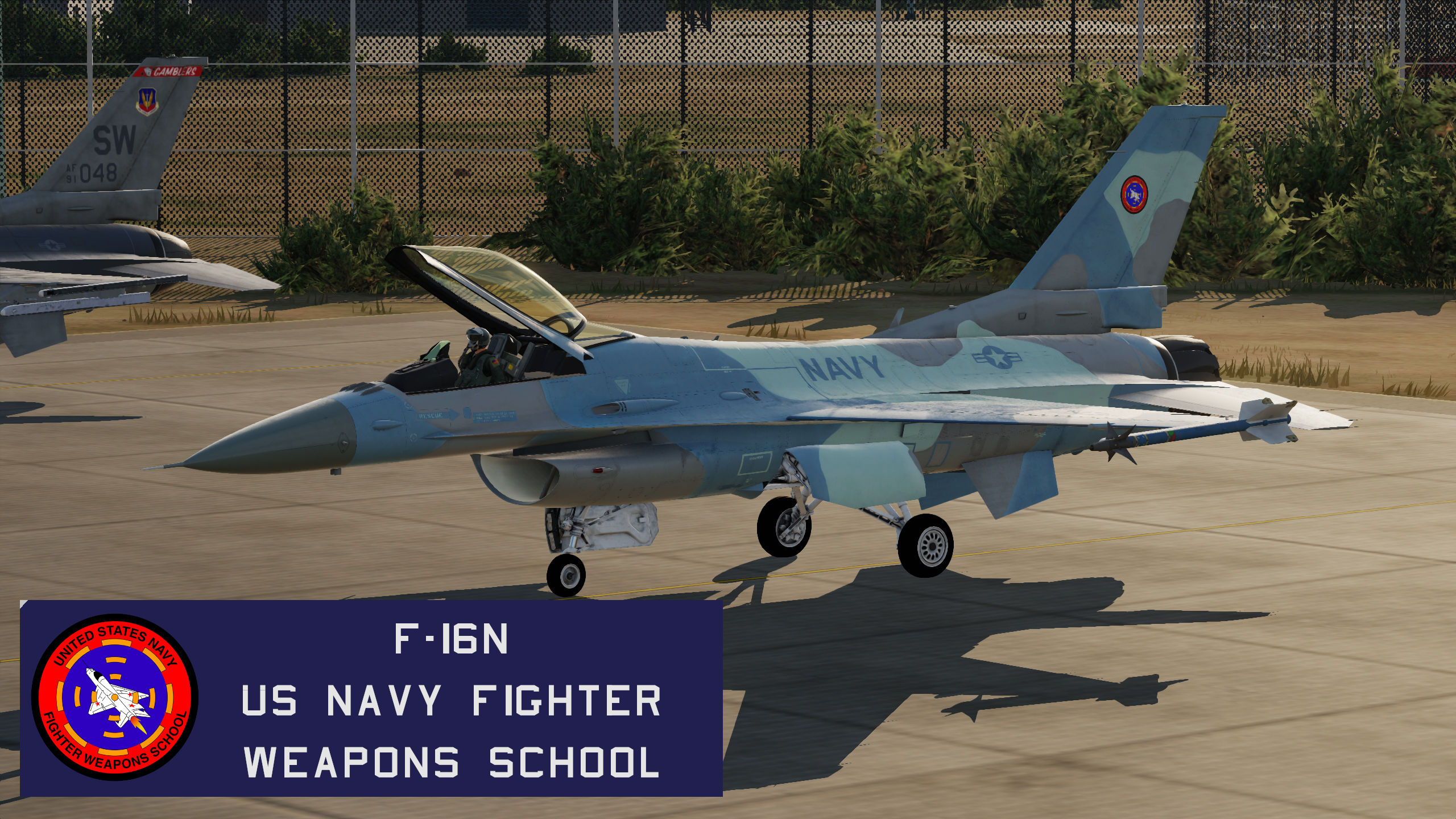 U.S. Navy Fighter Weapons School F16N (1980's)