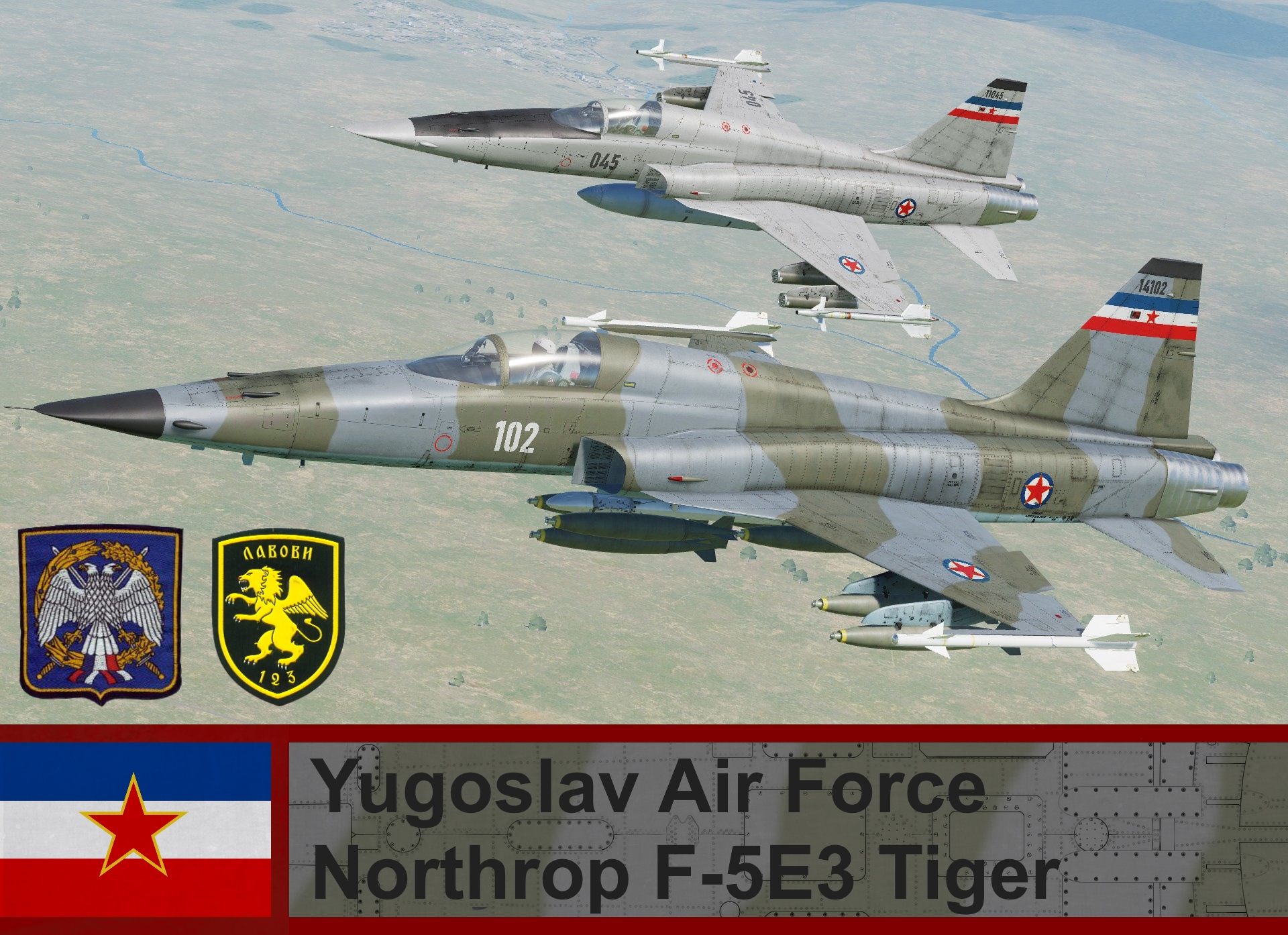 Yugoslav Air Force F-5E3 Tiger (Fictional) 4K
