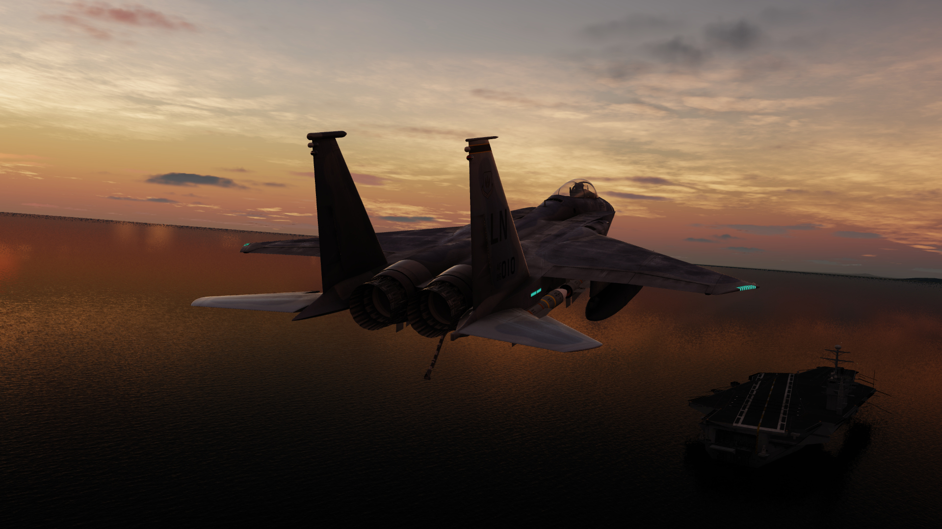 FC3 Naval Mod | Tailhook & HMD sight for F-15C, MiG-29, Su-27, J-11A
