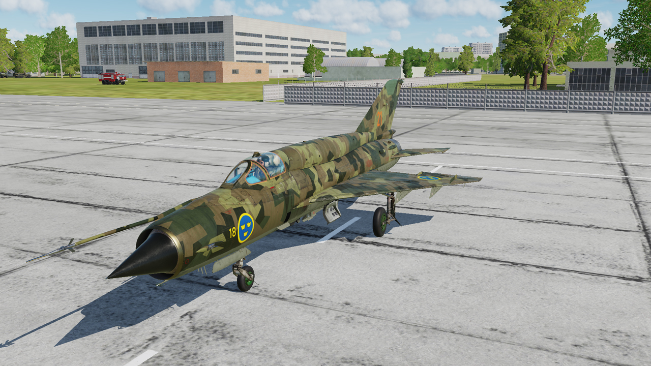 MiG-21bis Swedish Air Force (Svenska Flygvapnet) M90 Skin (Fictional)