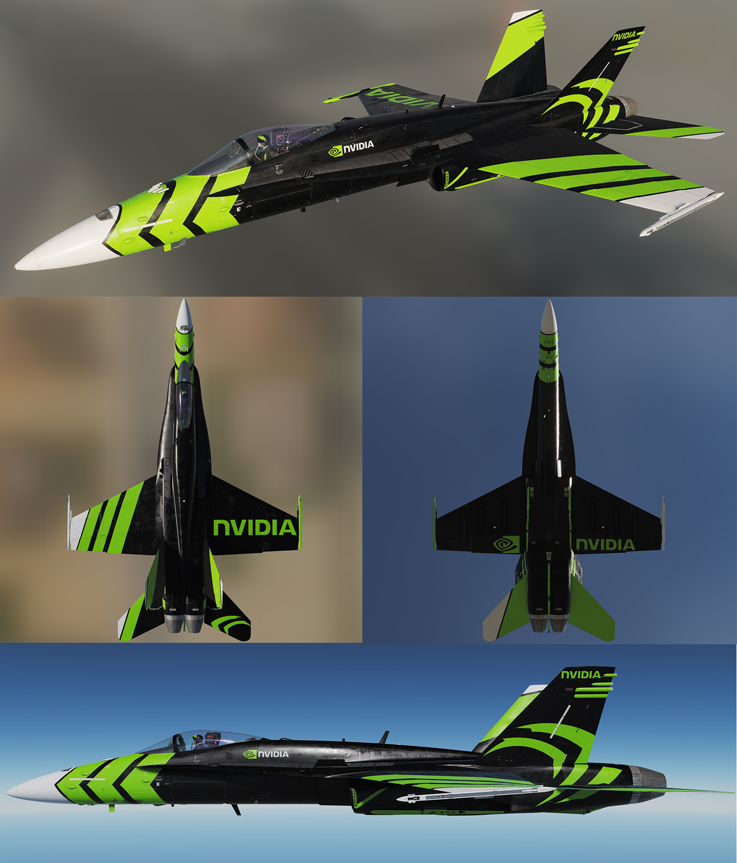  F-18 Racing Livery: NVIDIA