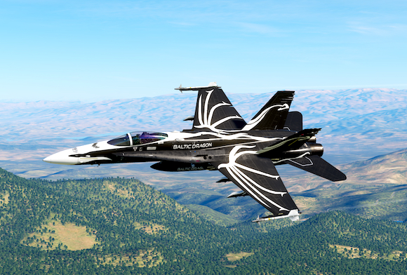 F/A-18C Baltic Dragon Skin