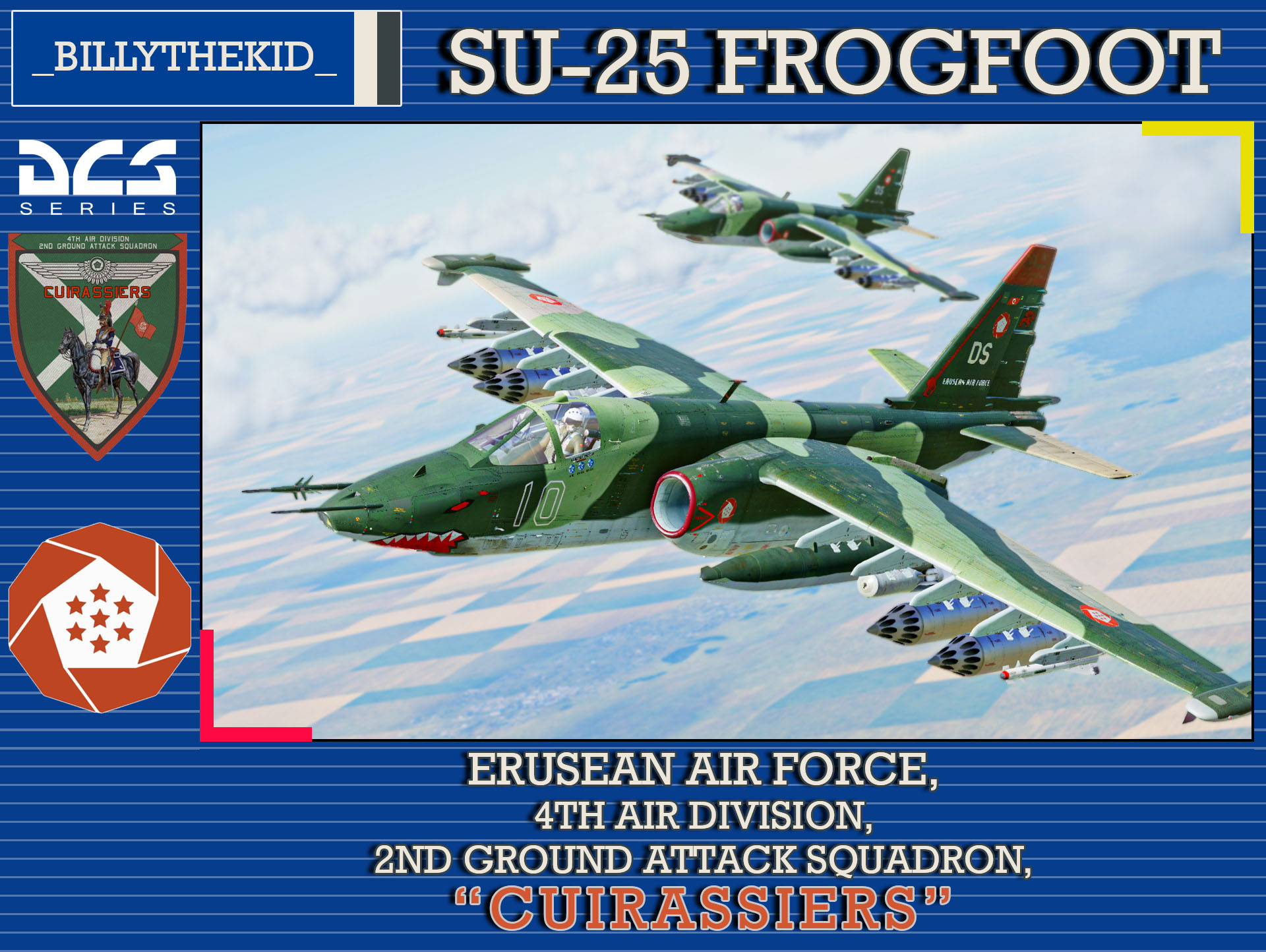Ace Combat - Erusean Air Force - 4th Air Division - 2nd Ground Attack Squadron "Cuirassiers" SU-25 Frogfoot