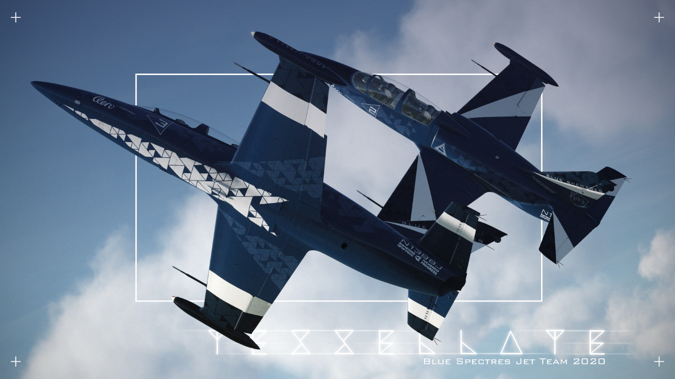 Blue Spectres Jet Team 2020 - "Tessellate"