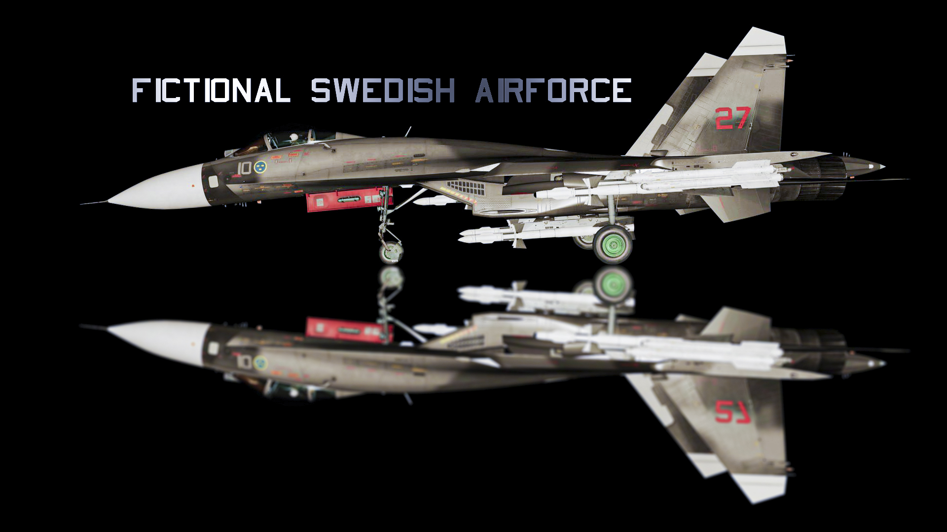 Su-27 Flanker Fictional Skin: Swedish Air Force 2.0
