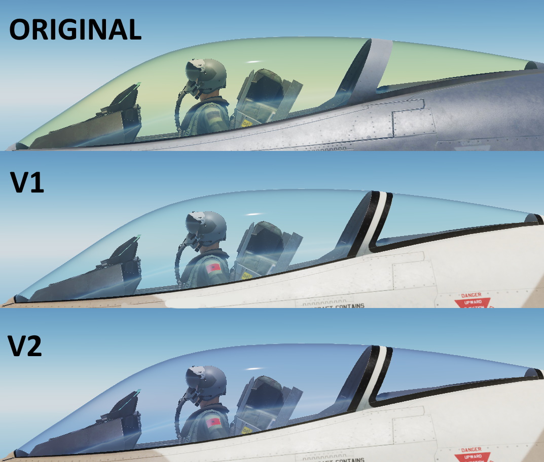 [UPDATED] Clear  F-16 canopy glass By GIZMO-VAAF
