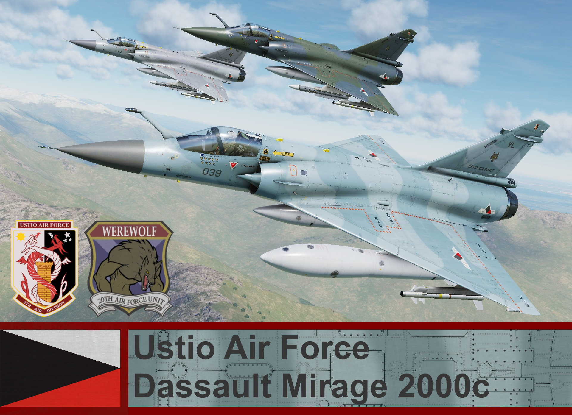 Ustio Air Force Mirage 2000C - Ace Combat Zero (20th AFU)