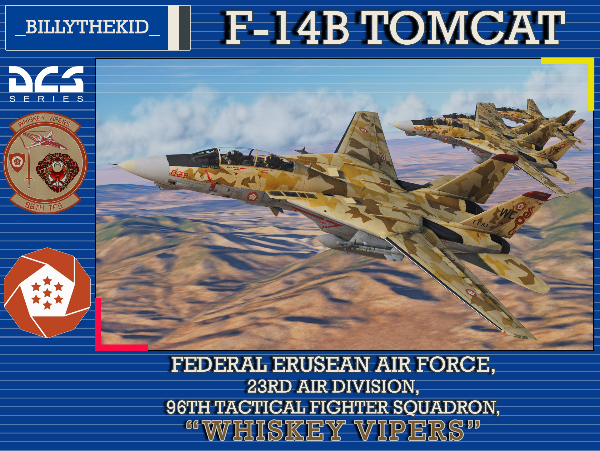 Ace Combat - Federal Erusean Air Force - 23rd Air Division - 96th TFS "Whiskey Vipers" F-14B Tomcat
