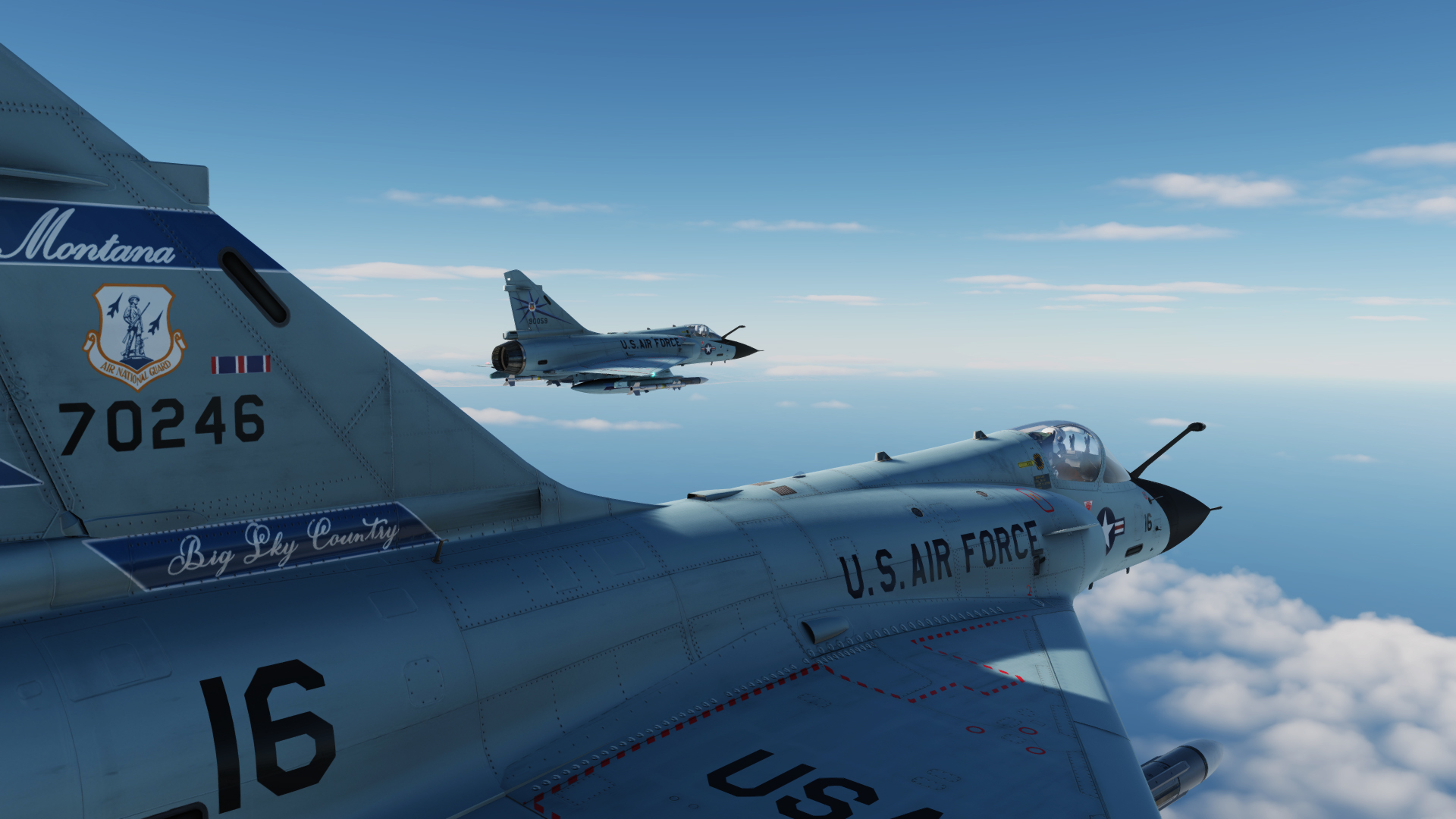 "Interceptors", F-106 Replicas, Air Defense Force / AD(TAC).  4 Aircraft!!