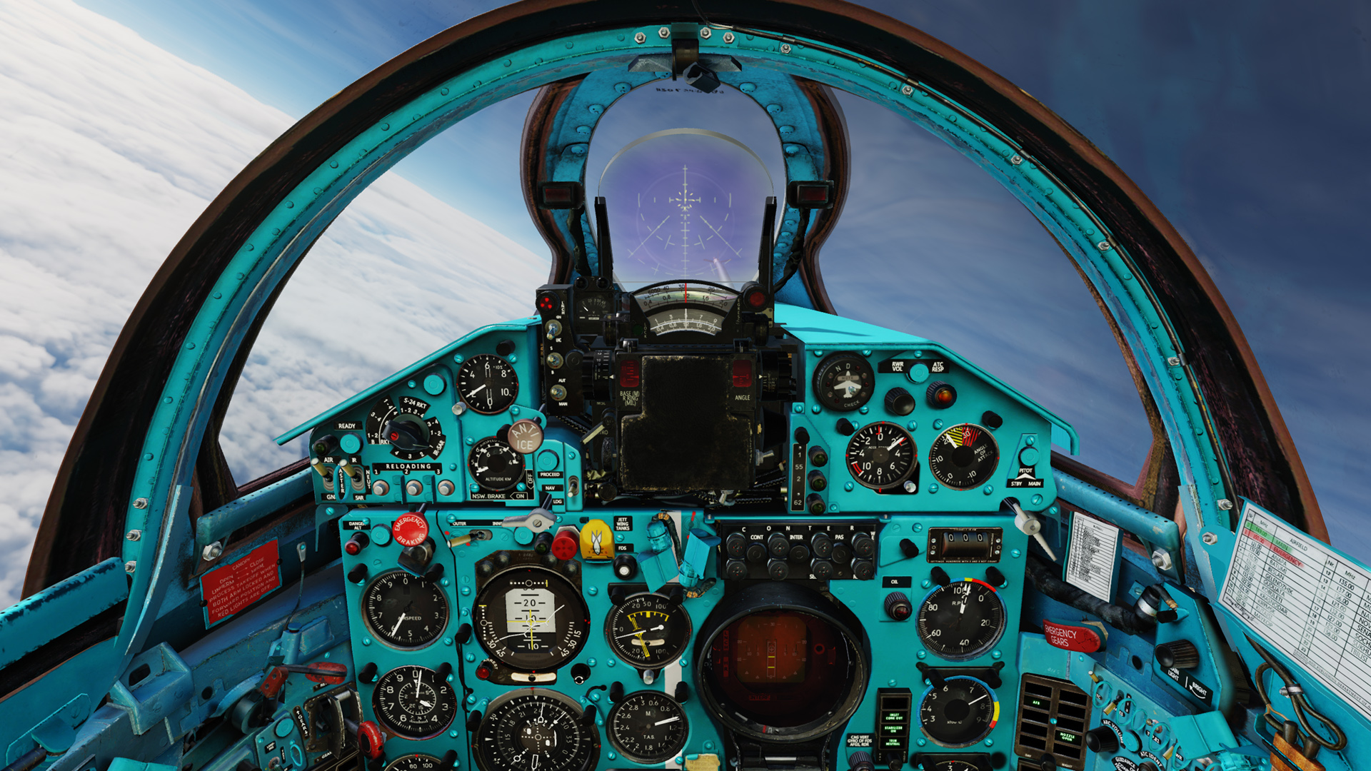 MiG-21bis Clean Refurbished (Lightly Worn) English cockpit mod for DCS 2.9+