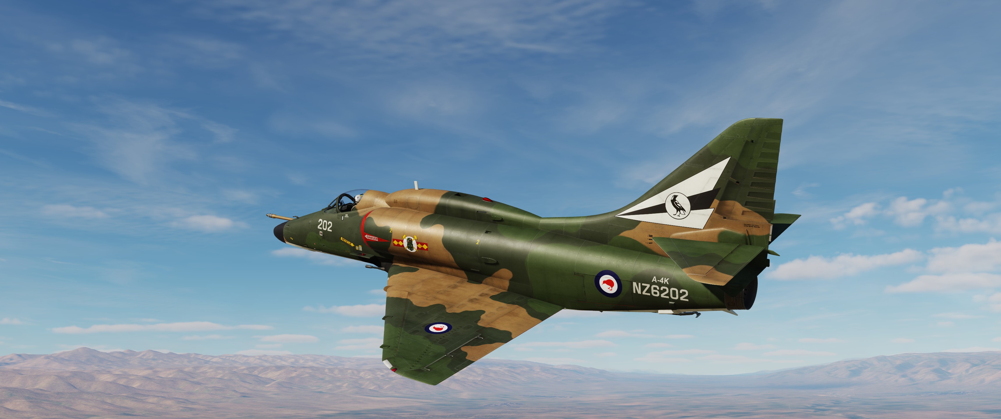 A-4K Skyhawk NZ6202, 75 SQN RNZAF 1984