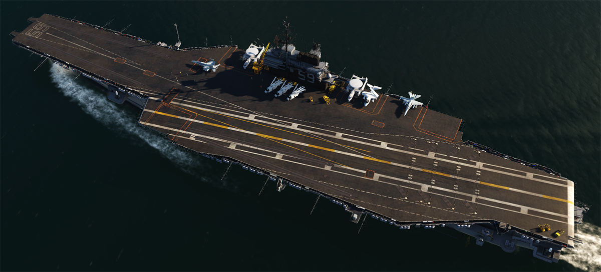 USS Forrestal Deck Paint Upgrade