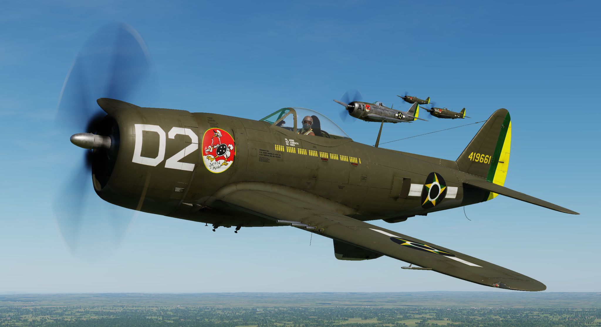 P-47D - 1st Brazilian Ftr Sq-Jambock D2 - 1st Lt. Assis (update vs 2.2)