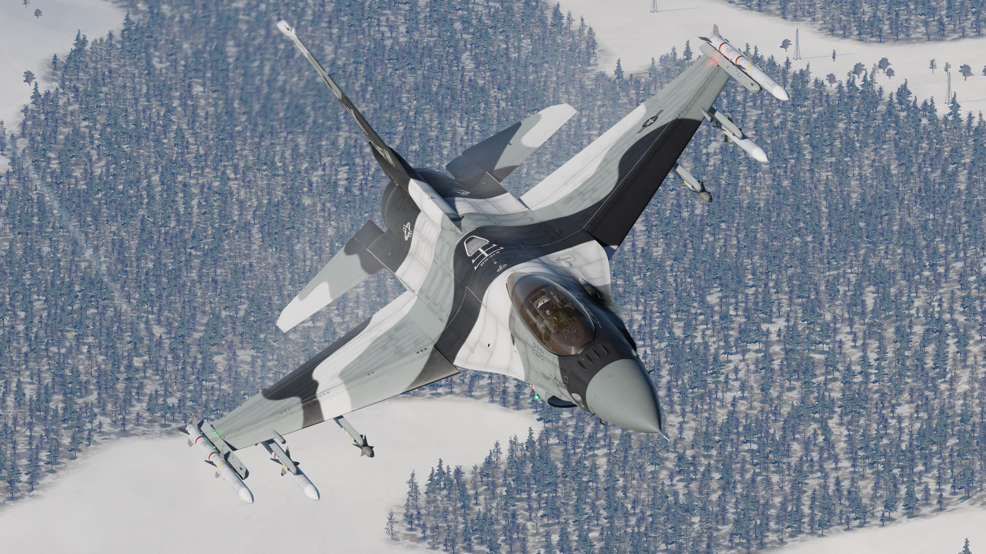 F-16C : United States Air Force - 'The ALASKA Aggressor' 86-314 v2.6 (Semi-Weathered)