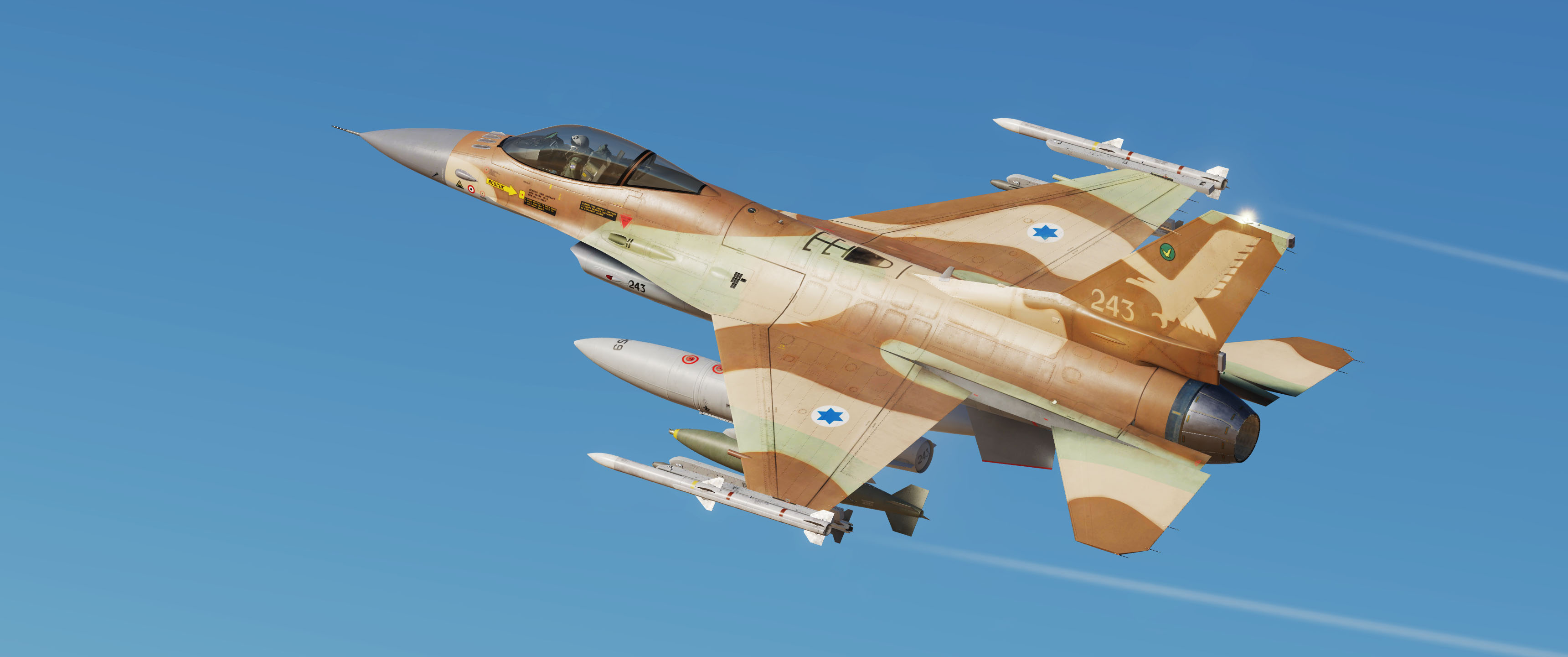 IAF F16A Netz 243 - 140 squadron - Golden Eagle