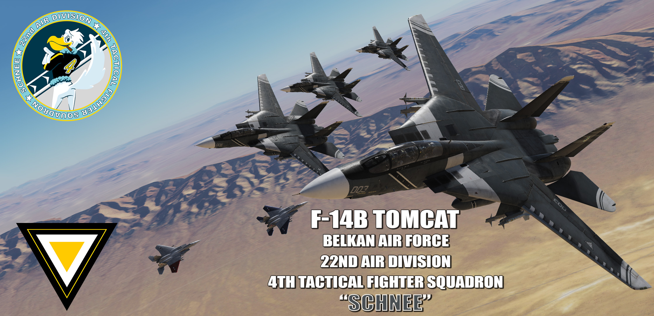 Ace Combat - Belkan Air Force 22nd Air Division, 4th TFS "Schnee" F-14D Super Tomcat