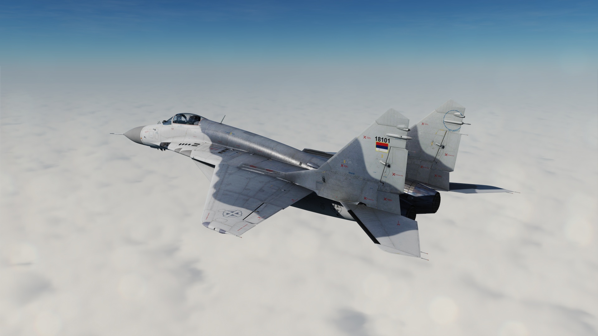 Serbian Air Force LAE "Vitezovi" MiG-29 Low Vis