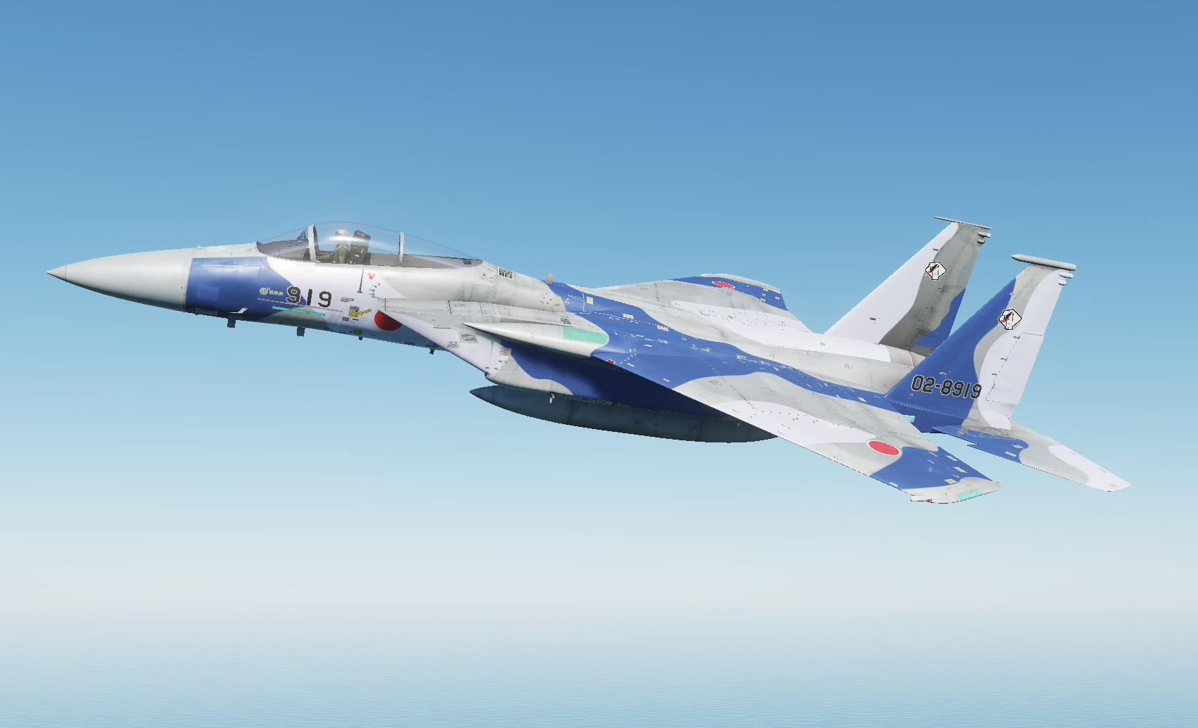 JASDF F-15J AGGRESSOR 02-8919 Flanker Skin