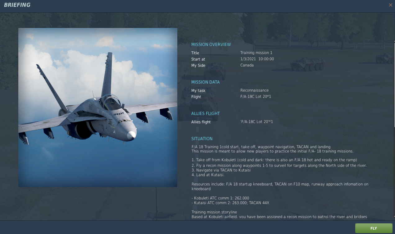 F/A 18 Basic Training Mission 1