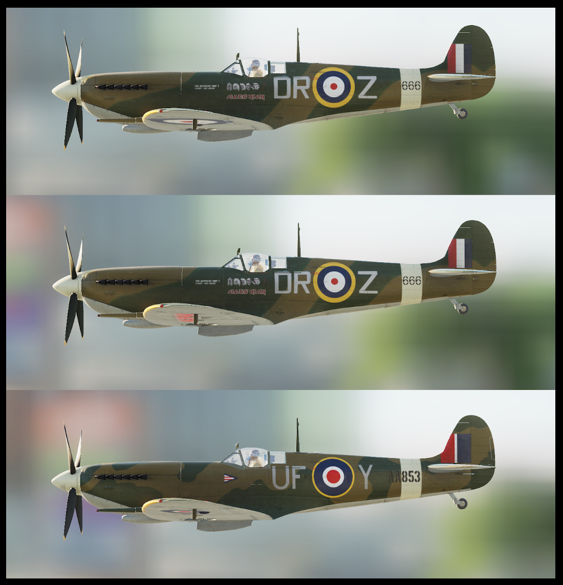 (Fictional) Spitfire LF Mk. IX Iron Maiden with Eddie Skinpack