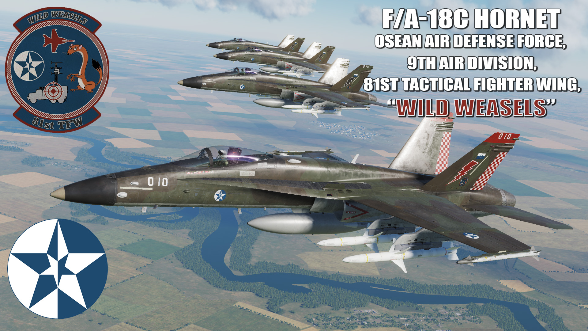 Ace Combat - Osean Air Defense Force 9th Air Division, 81st TFW "Wild Weasels" F/A-18C Hornet