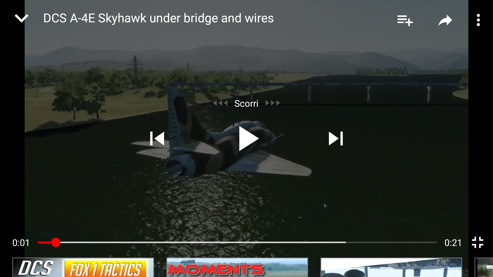 A-4E Skyhawk (Scooter) mod under bridges and wires